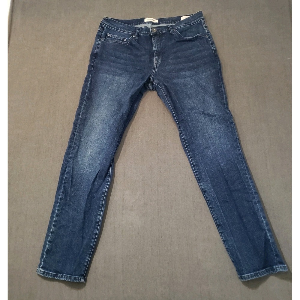 Goodthreads Mens Jeans 34x31 Blue Dark Wash Mid-Rise Slim‎ Denim